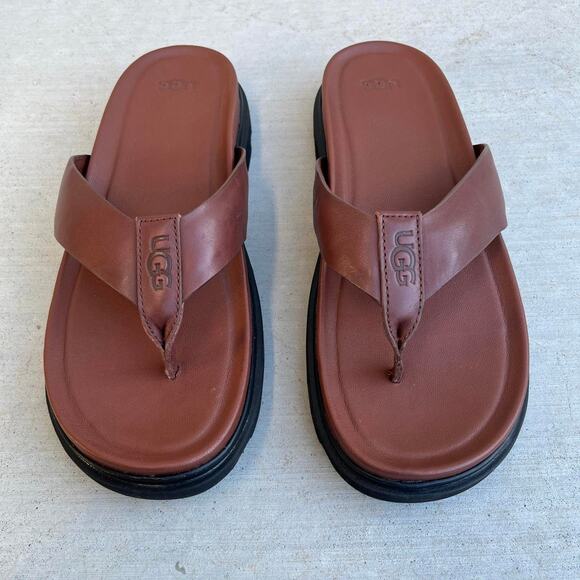 Ugg Leather Flip Flops main image 4